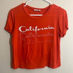 California cropped tee